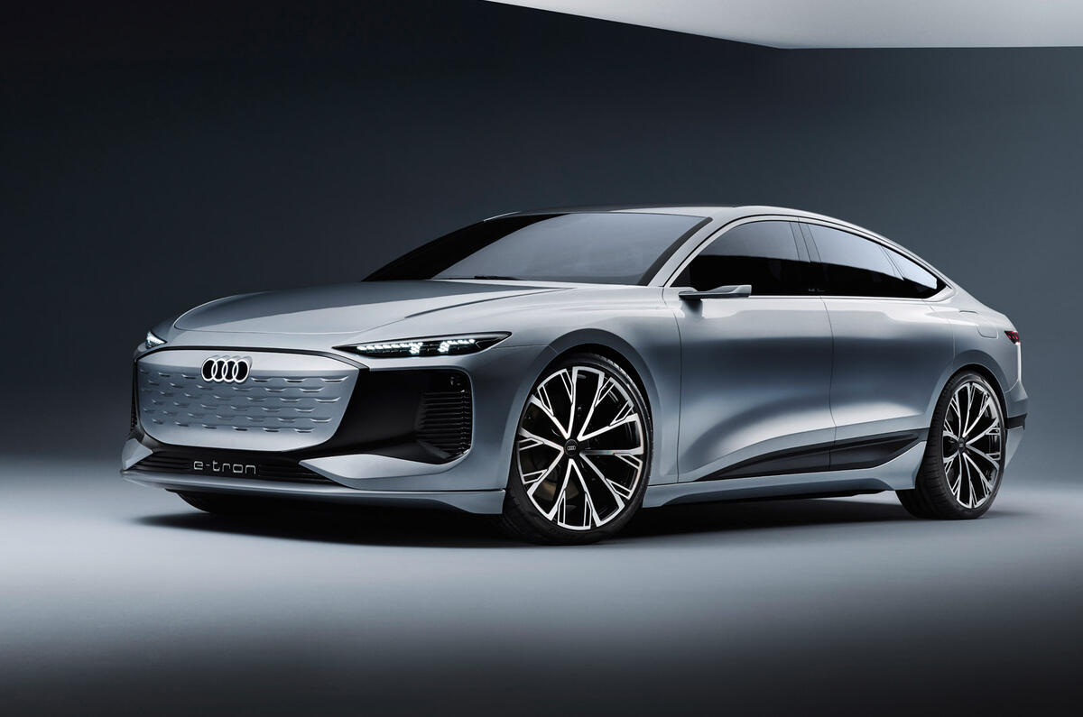 94 Audi A6 E tron Concept official static studio front 94 Audi A6 E tron Concept official static studio front