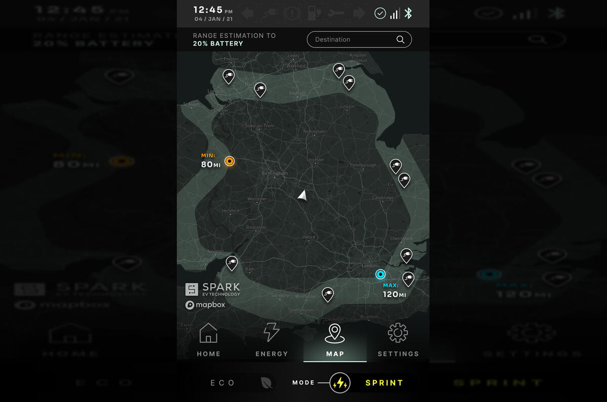 94 Aura electric speedster concept 2021 reveal infotainment 94 Aura electric speedster concept 2021 reveal infotainment