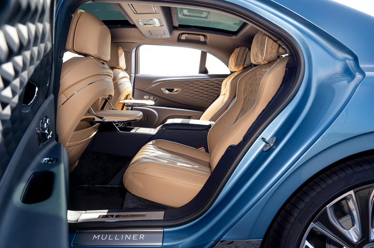 94 Bentley Flying Spur Mulliner official reveal rear seats