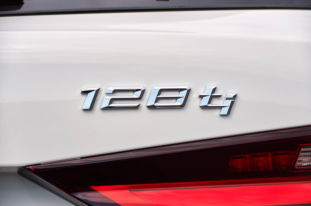 BMW 1 Series 128ti official reveal - rear badge BMW 1 Series 128ti official reveal - rear badge