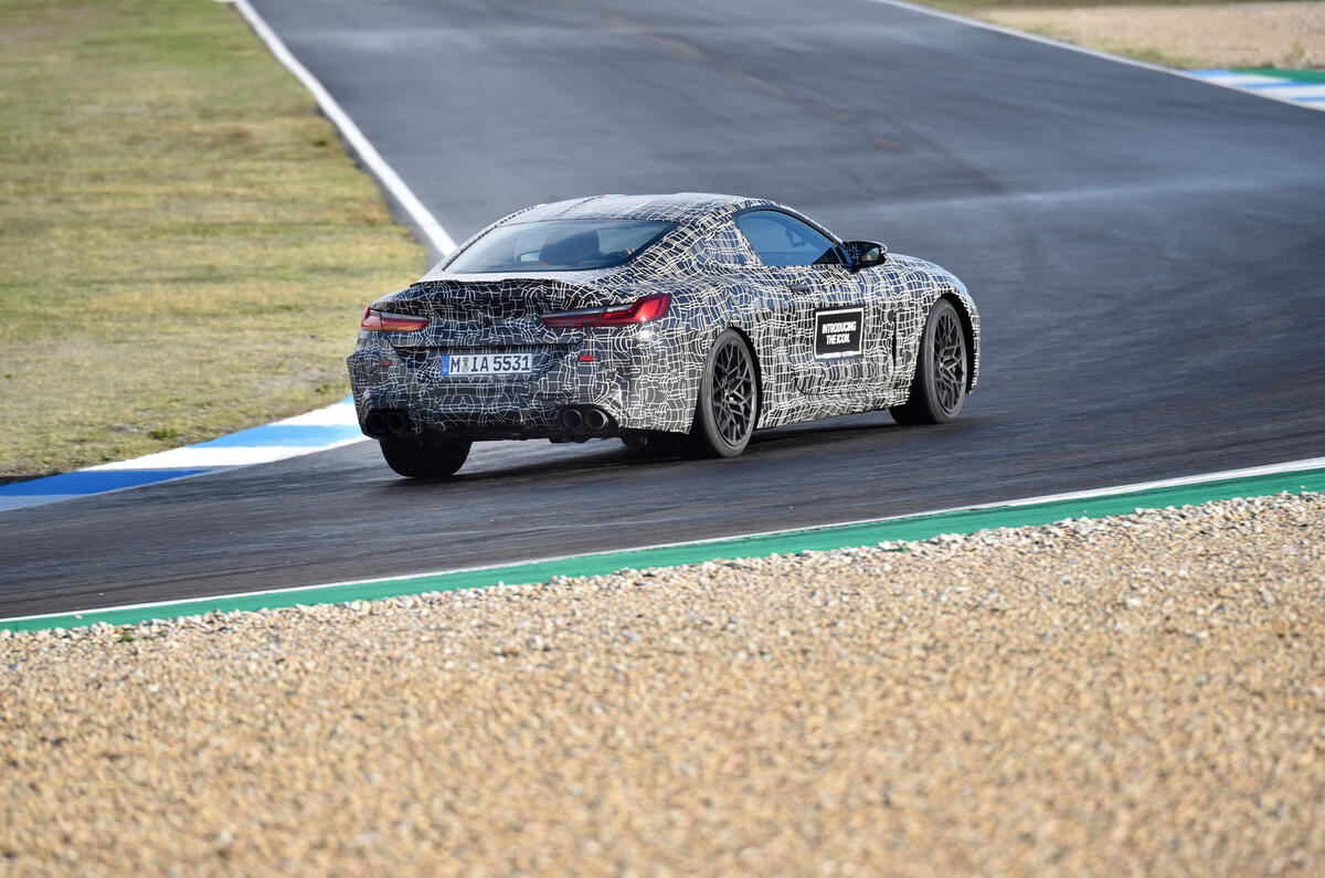 2019 BMW M8 prototype ride - track rear