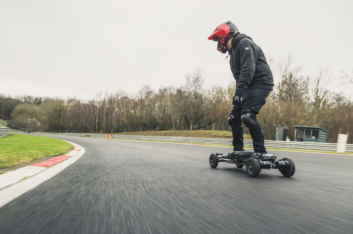 94 Brands Hatch EV records feature skateboard