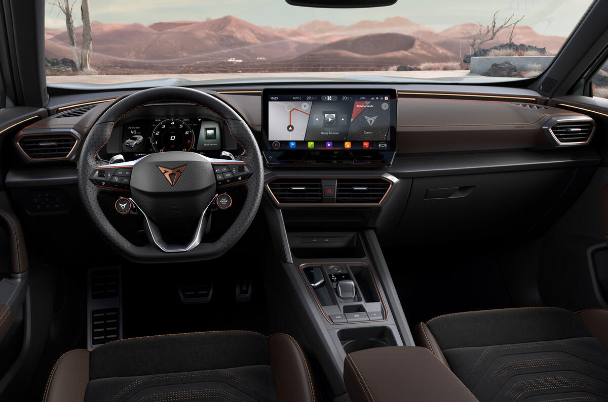 94 Cupra Formentor VZ5 2021 official images dashboard