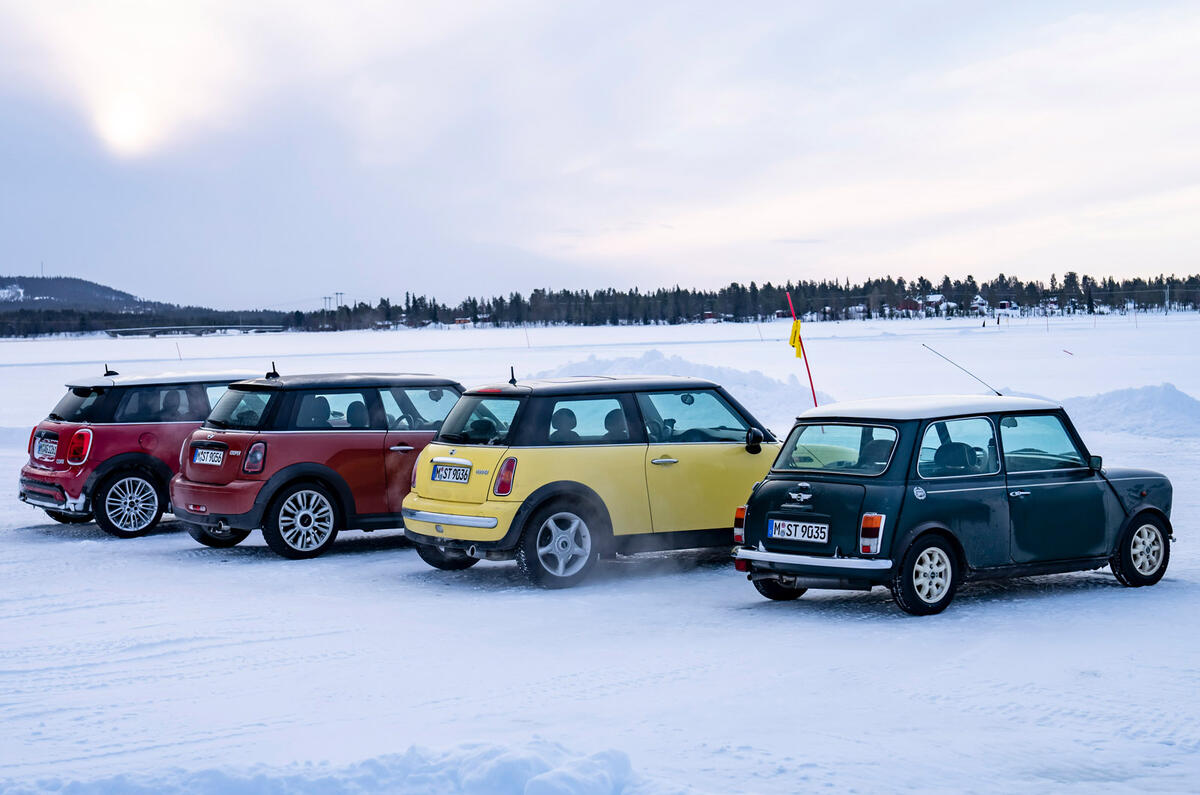 94 every Mini generation on ice 2022 feature static rear