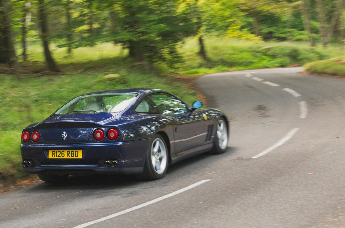 94 Ferrari 812 meets 550 2022 550 cornering rear 94 Ferrari 812 meets 550 2022 550 cornering rear