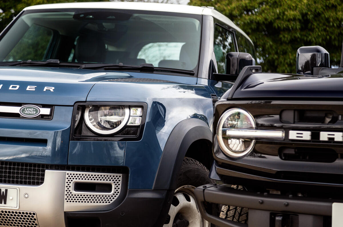 94 ford bronco vs land rover defender