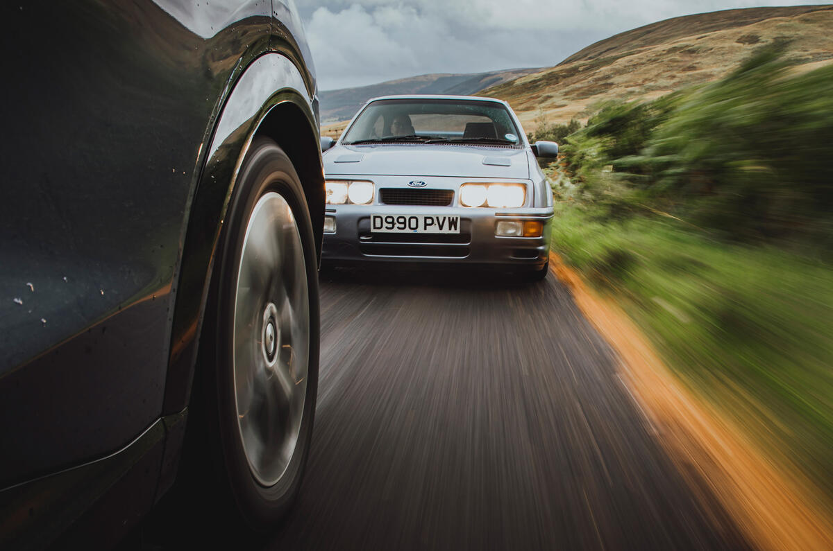 94 Ford Mustang Mach e vs Sierra Cosworth tacking wheels 94 Ford Mustang Mach e vs Sierra Cosworth tacking wheels