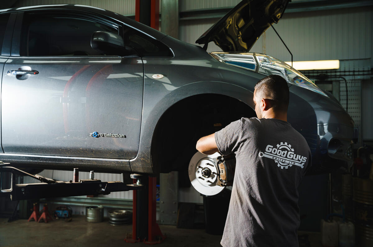 94 Good Guys Garage EV servicing feature wheels 94 Good Guys Garage EV servicing feature wheels