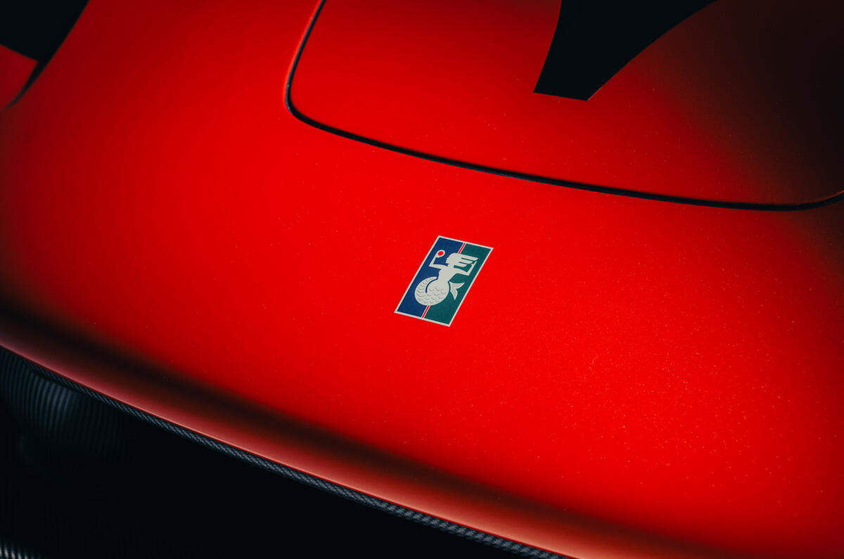 94 Gordon Murray T50s Niki Lauda official reveal nose badge 94 Gordon Murray T50s Niki Lauda official reveal nose badge