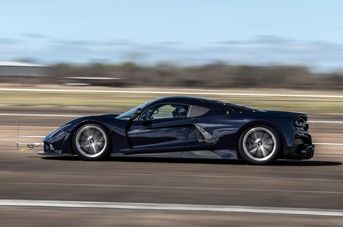 94 Hennesey Venom F5 aero testing official track