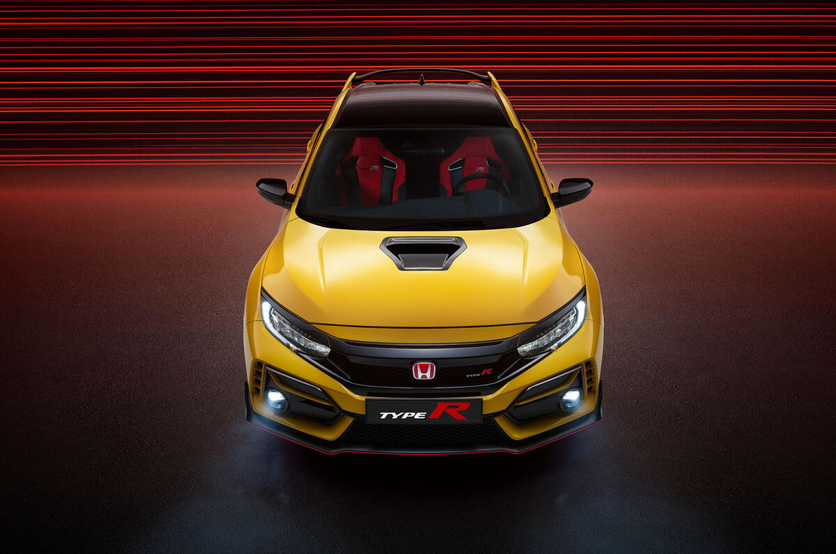 Honda Civic Type R limited edition 2020 official press photos - aerial Honda Civic Type R limited edition 2020 official press photos - aerial
