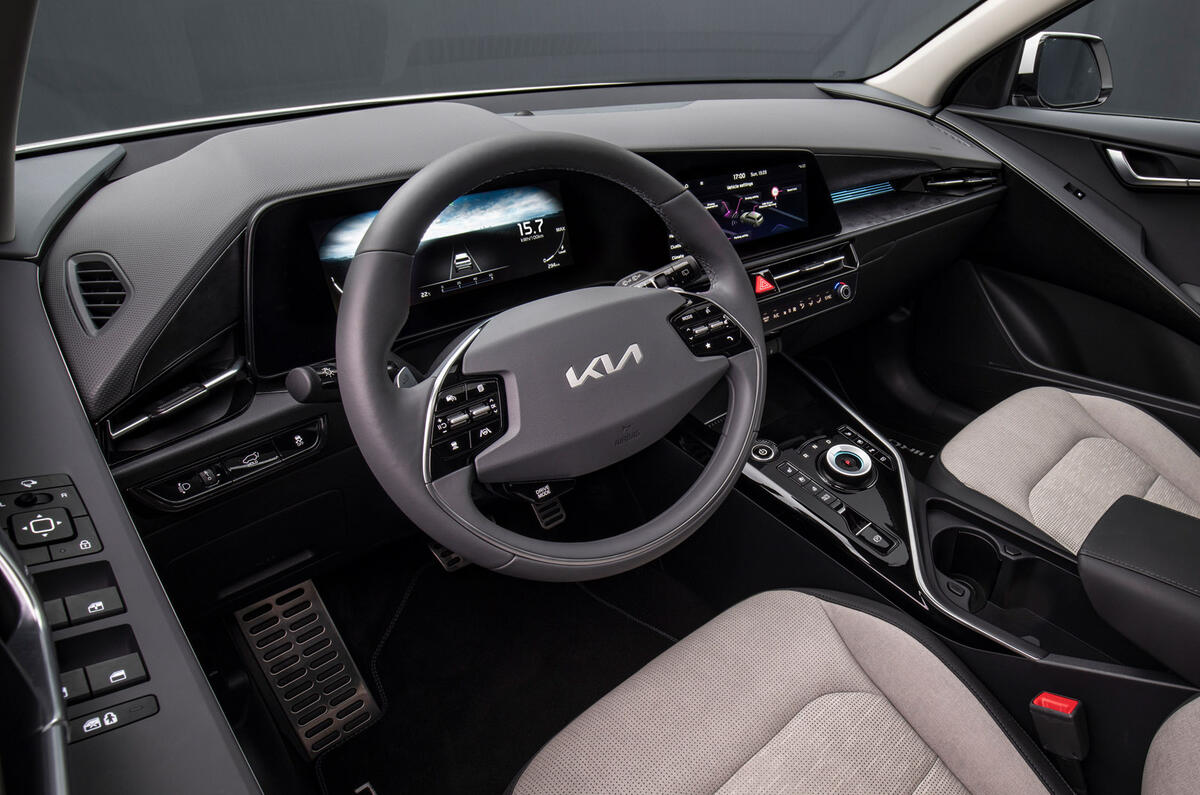 94 Kia Niro EV 2022 official reveal Europe steering wheel