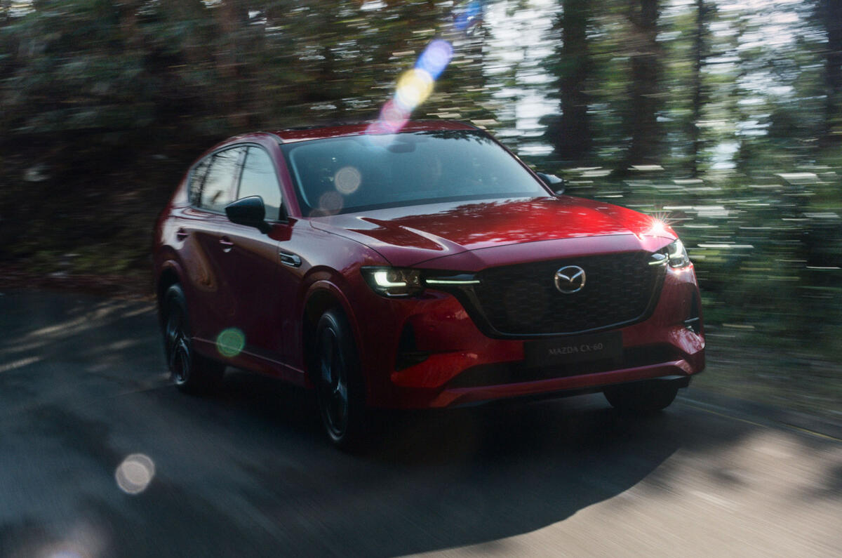 94 Mazda CX 60 2022 official reveal images on road front 94 Mazda CX 60 2022 official reveal images on road front