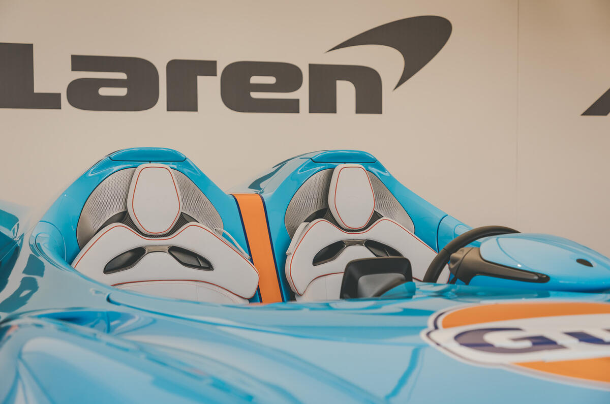 McLaren Elva Goodwood Speedweek reveal - cockpit