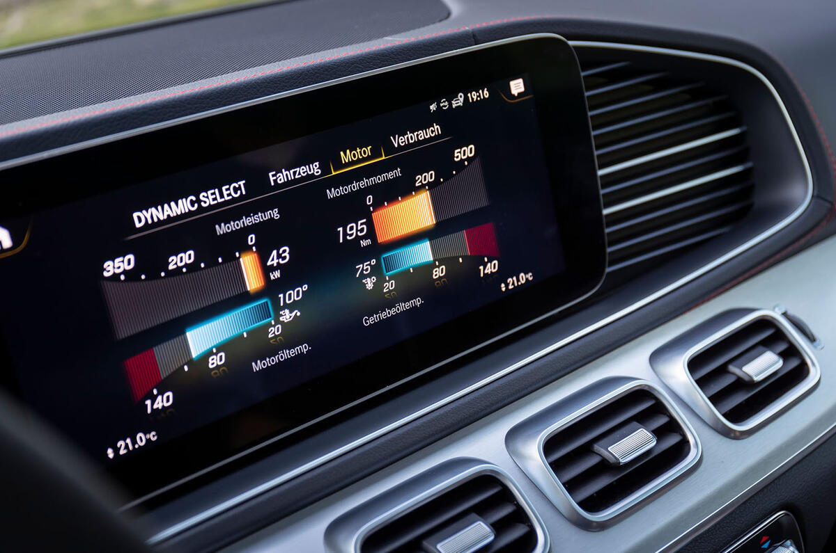 Mercedes-AMG GLE 53 prototype ride - Dynamic mode graphs