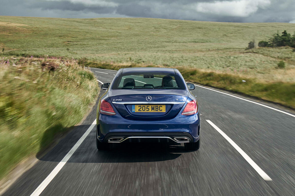 Mercedes-Benz C-Class nearly-new buying guide - on the road rear Mercedes-Benz C-Class nearly-new buying guide - on the road rear