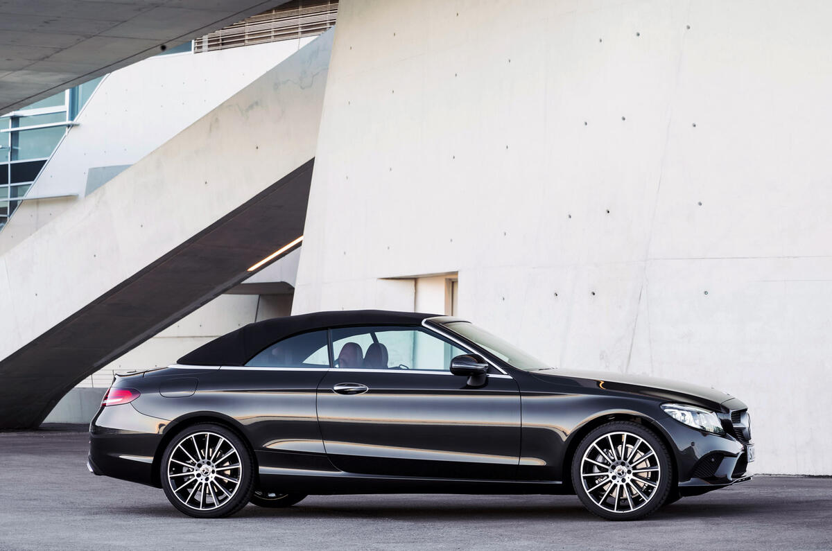 94 Mercedes CLE spy images 2022 C Class cabriolet