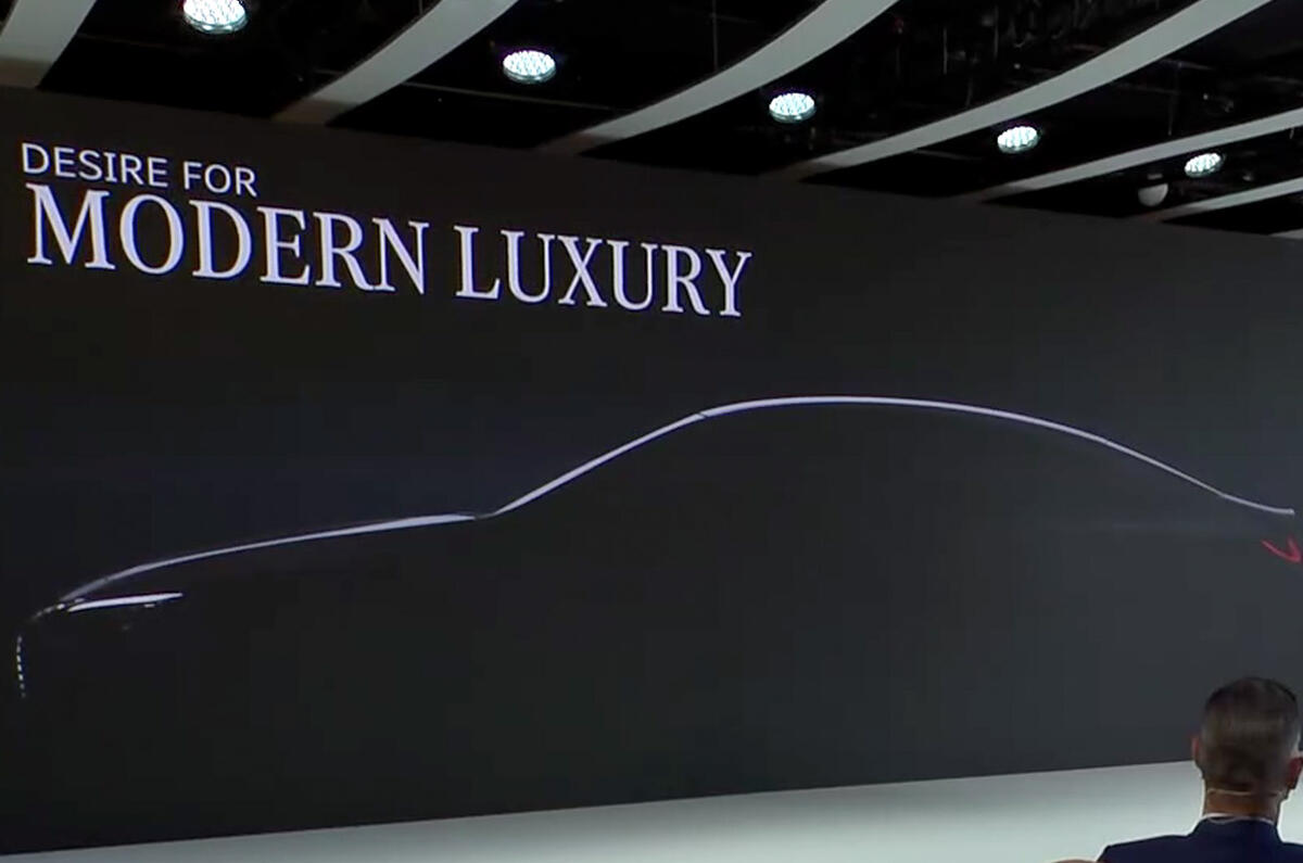 94 Mercedes saloon concept teaser 94 Mercedes saloon concept teaser
