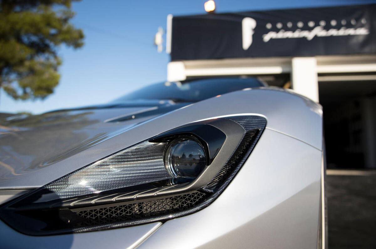 Pininfarina Battista customer preview event - headlights