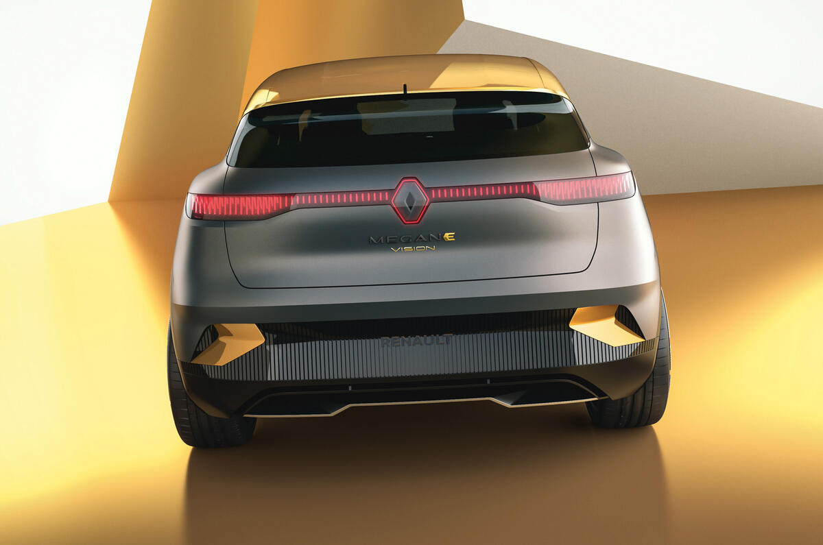 Renault Megane eVision concept official images - rear end