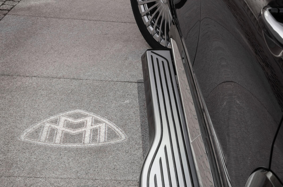 Mercedes-Maybach GLS 600 official press images - puddle lamps