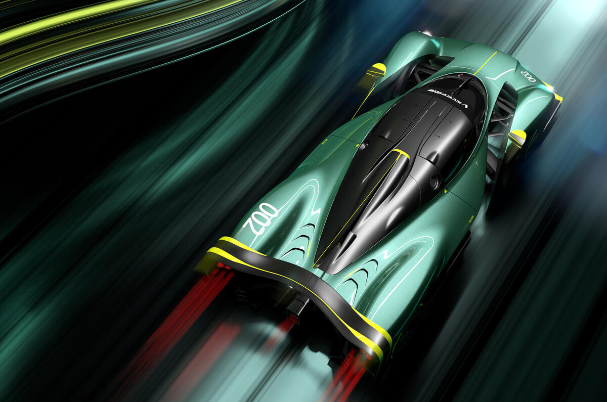 95 Aston Martin Valkyrie AMR Pro official reveal aerial 95 Aston Martin Valkyrie AMR Pro official reveal aerial