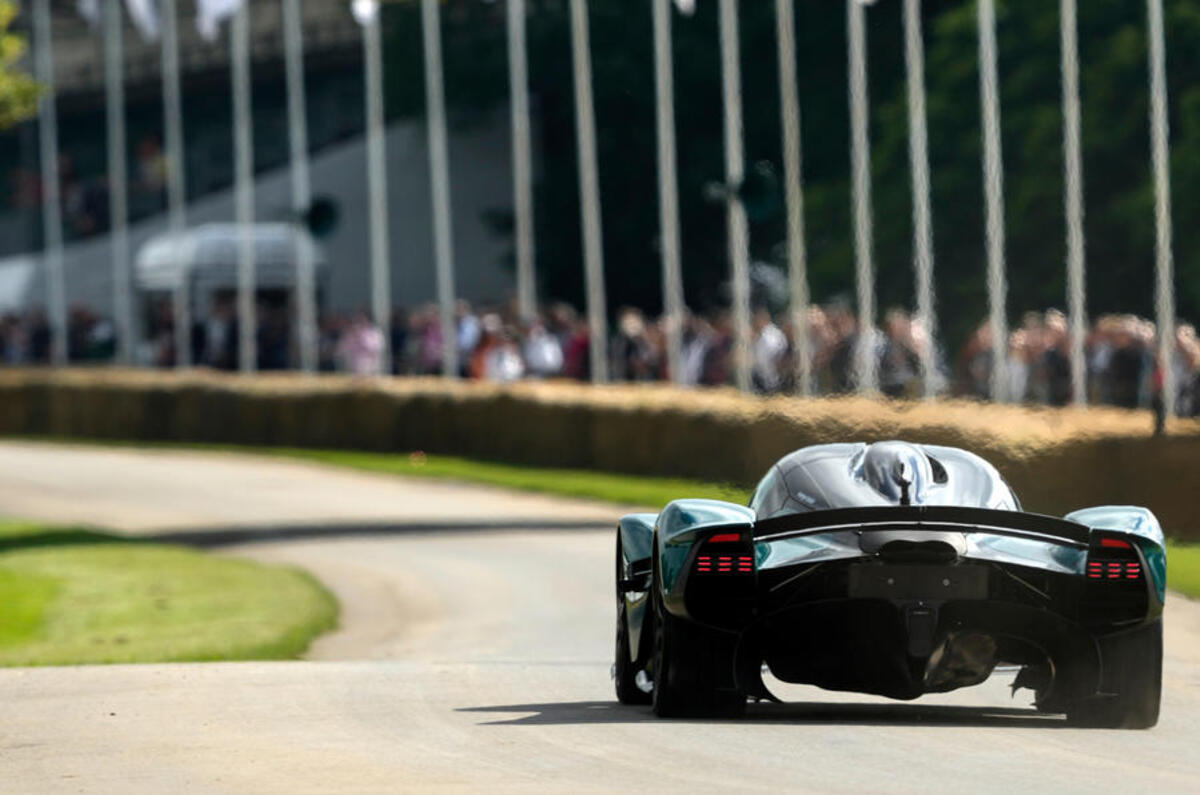 95 aston martin valkyrie goodwood passenger ride hero rear 95 aston martin valkyrie goodwood passenger ride hero rear
