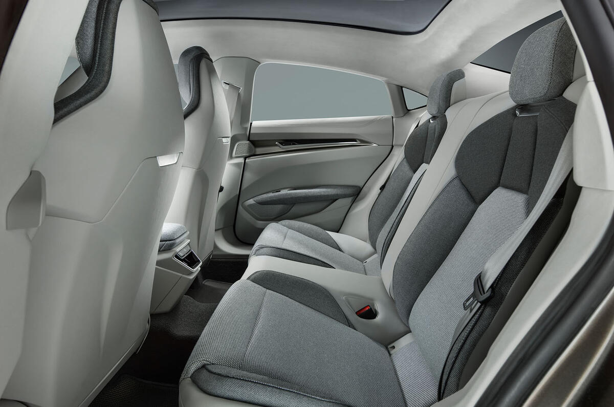 Audi E-tron GT concept rear cabin