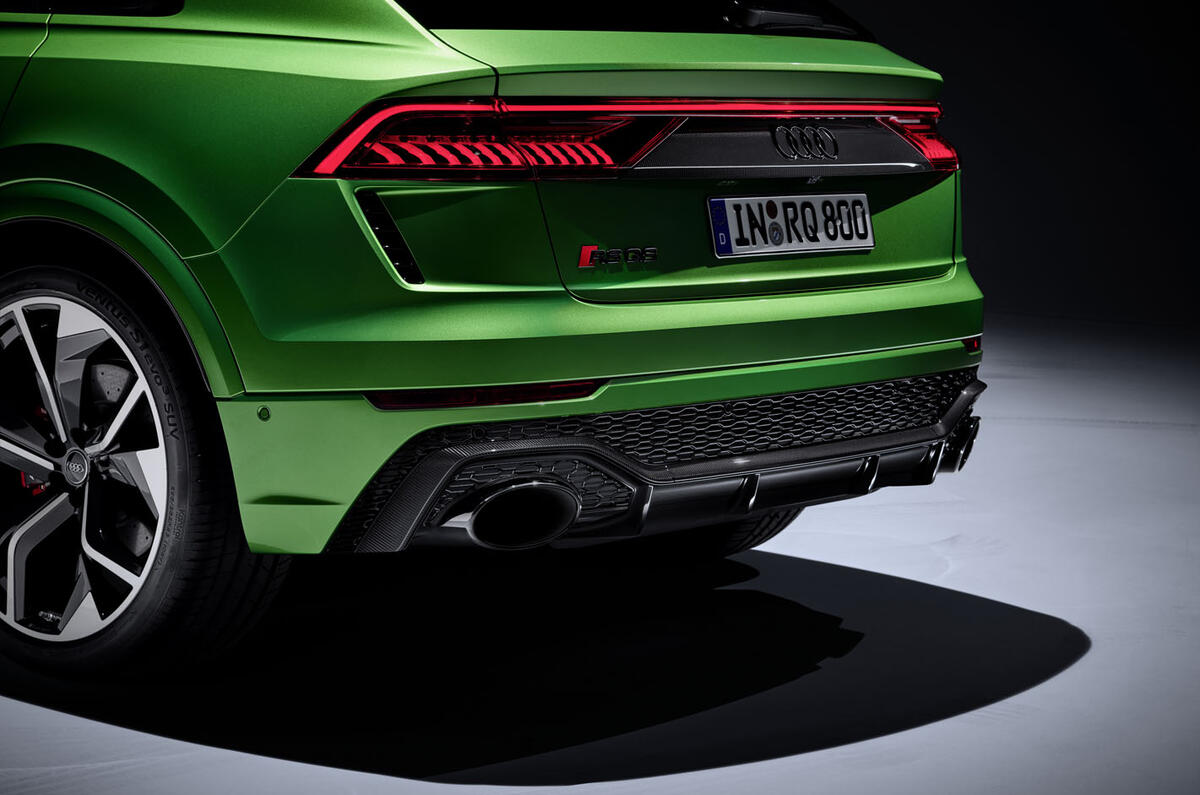 Audi RS Q8 2020 official reveal photos - rear end