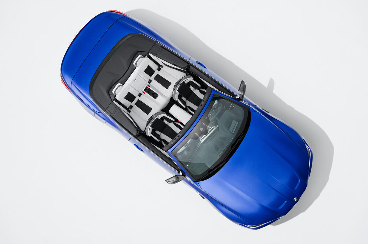 95 BMW M4 Convertible 2021 official reveal aerial