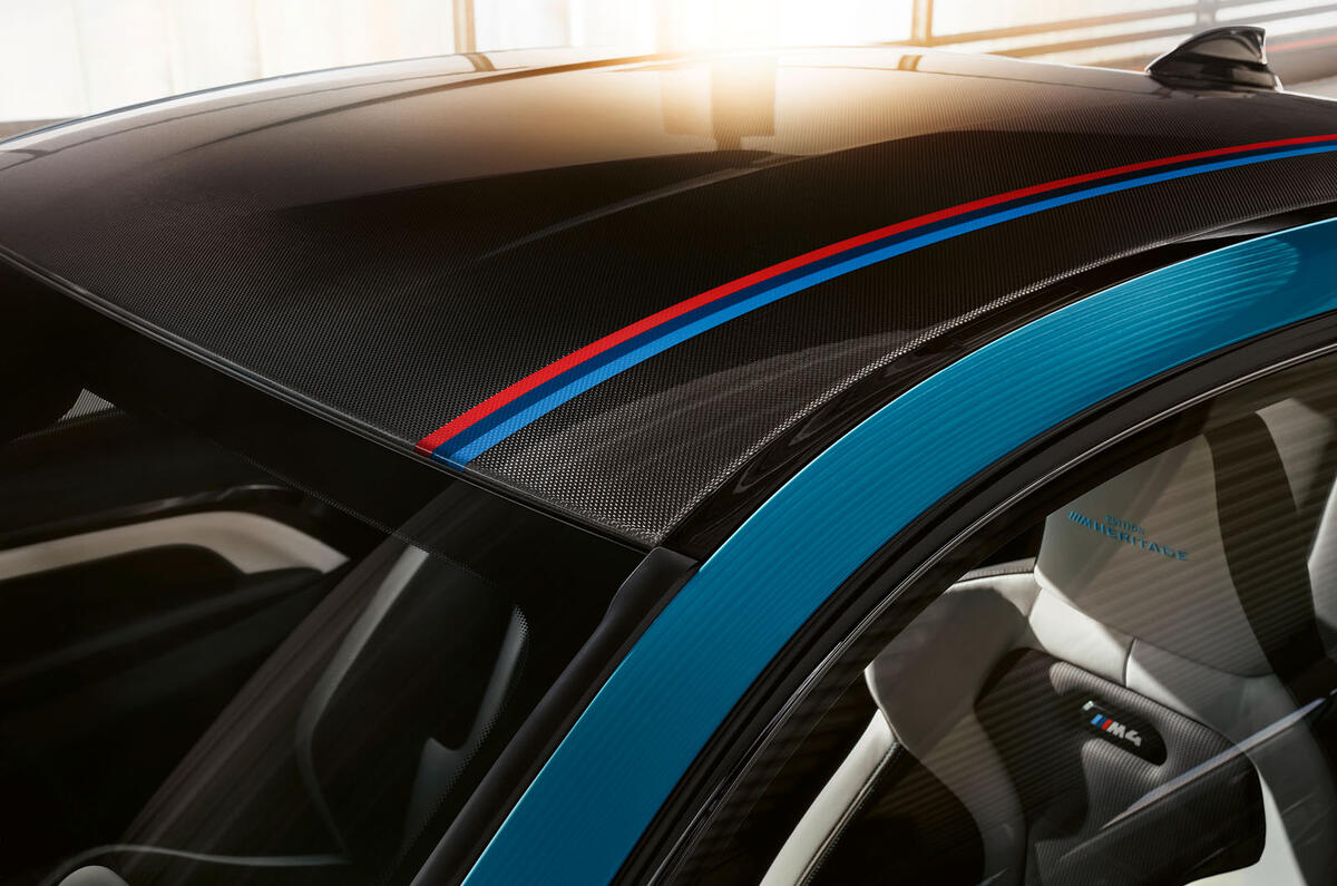 BMW M4 Edition M Heritage official press - roof