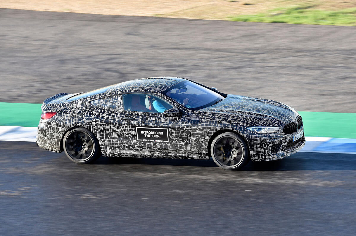 2019 BMW M8 prototype ride - track right