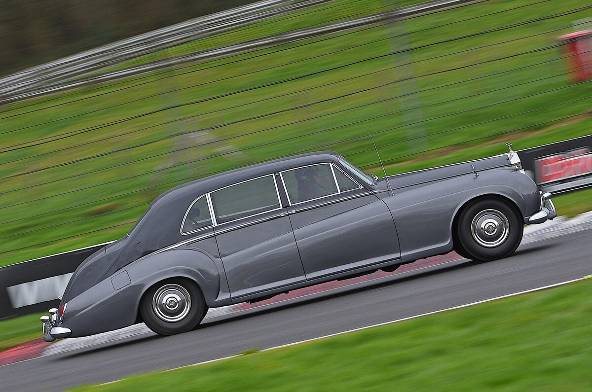95 Brands Hatch EV records feature Rolls side pan