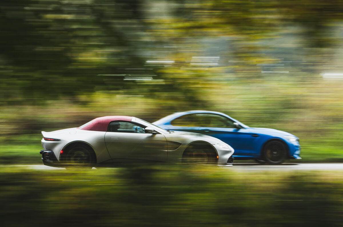 Britain's best drivers car 2020 - panning Aston vs BMW Britain's best drivers car 2020 - panning Aston vs BMW
