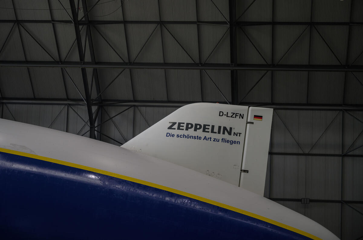 Autocar Christmas Road Test 2020: the Goodyear Blimp - rudder Autocar Christmas Road Test 2020: the Goodyear Blimp - rudder