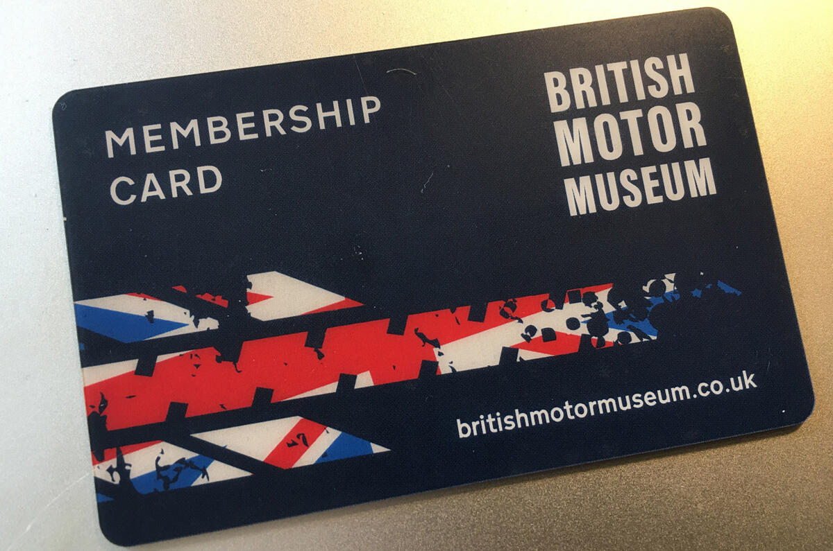 95 cropley column BRM membership card