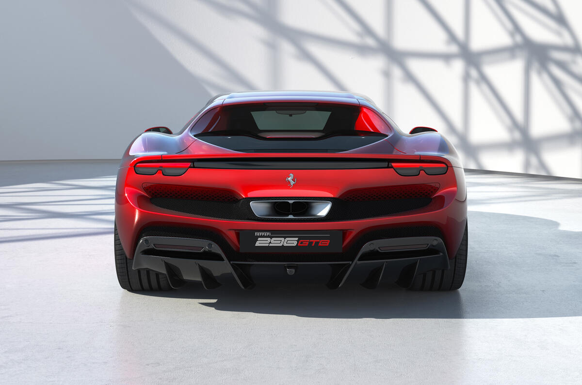 95 Ferrari 296 GTB 2021 official reveal rear 95 Ferrari 296 GTB 2021 official reveal rear