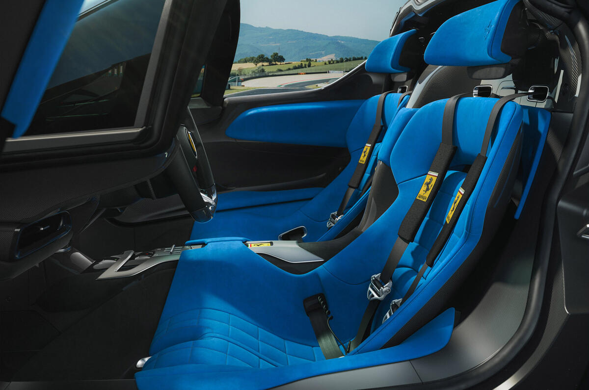 95 Ferrari Daytona SP3 official reveal cabin 95 Ferrari Daytona SP3 official reveal cabin