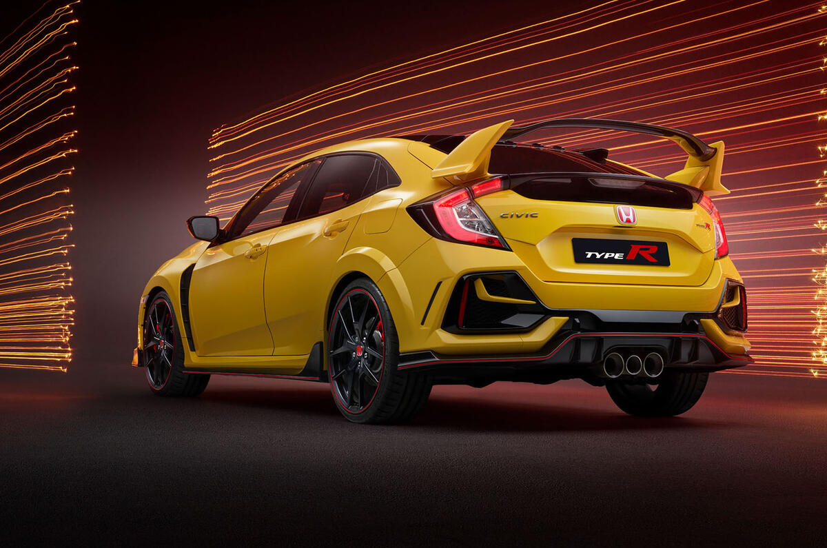 Honda Civic Type R limited edition 2020 official press photos - rear Honda Civic Type R limited edition 2020 official press photos - rear
