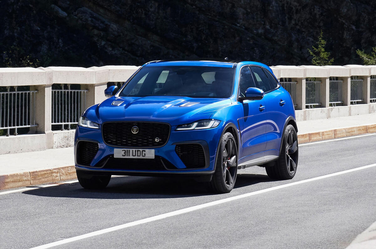 Jaguar F-Pace SVR MY2021 official reveal - on the road front Jaguar F-Pace SVR MY2021 official reveal - on the road front