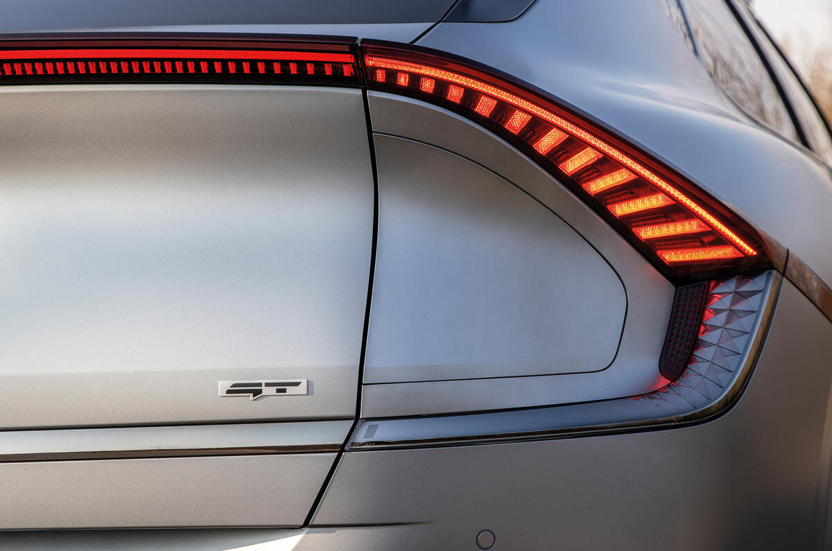 95 Kia EV6 prototype ride 2022 rear lights