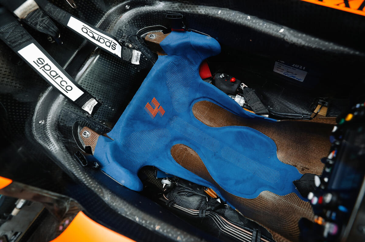 95 McLaren Racing sustainability feature seat details