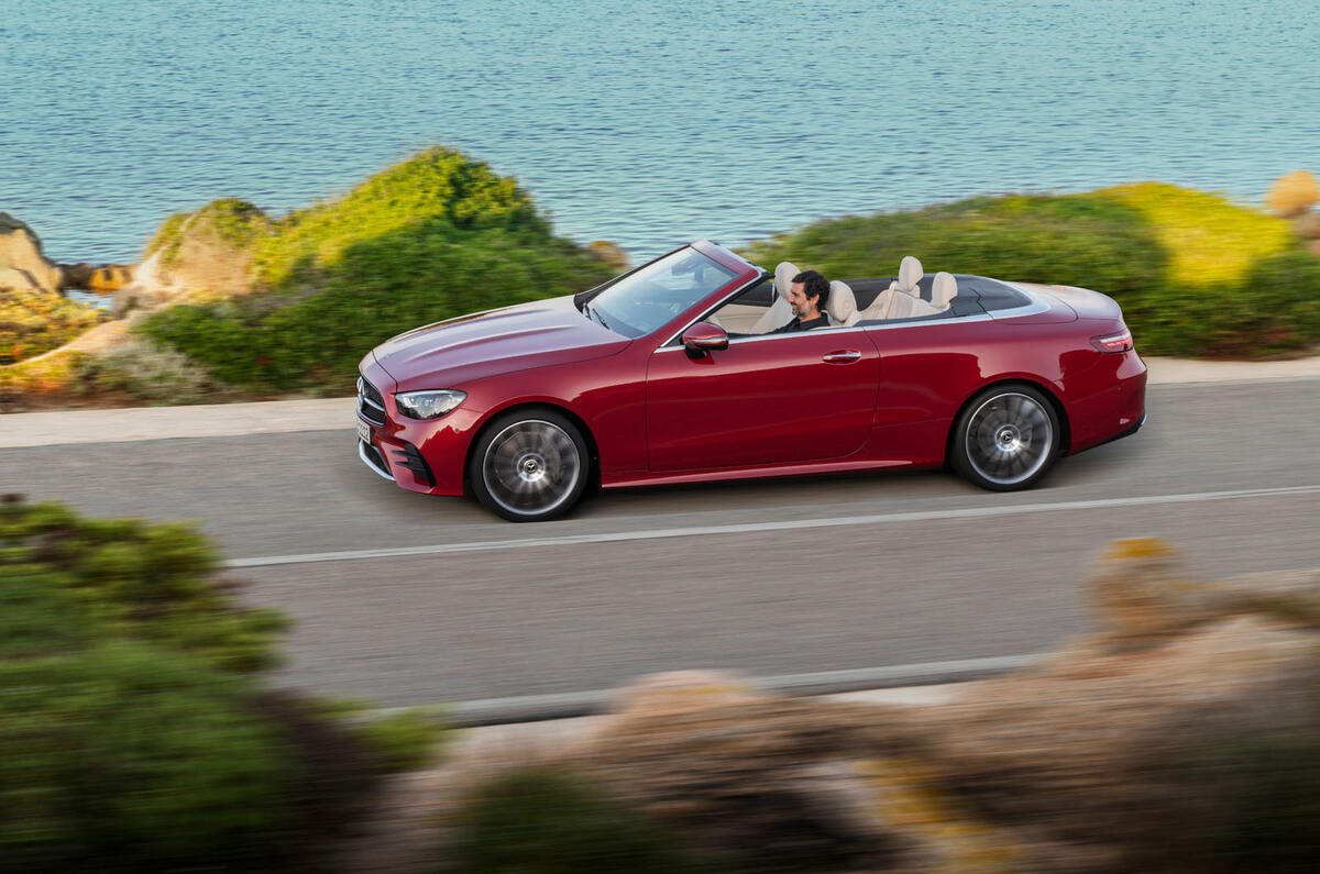 Mercedes-Benz E-Class cabriolet 2020 facelift - official images - side Mercedes-Benz E-Class cabriolet 2020 facelift - official images - side