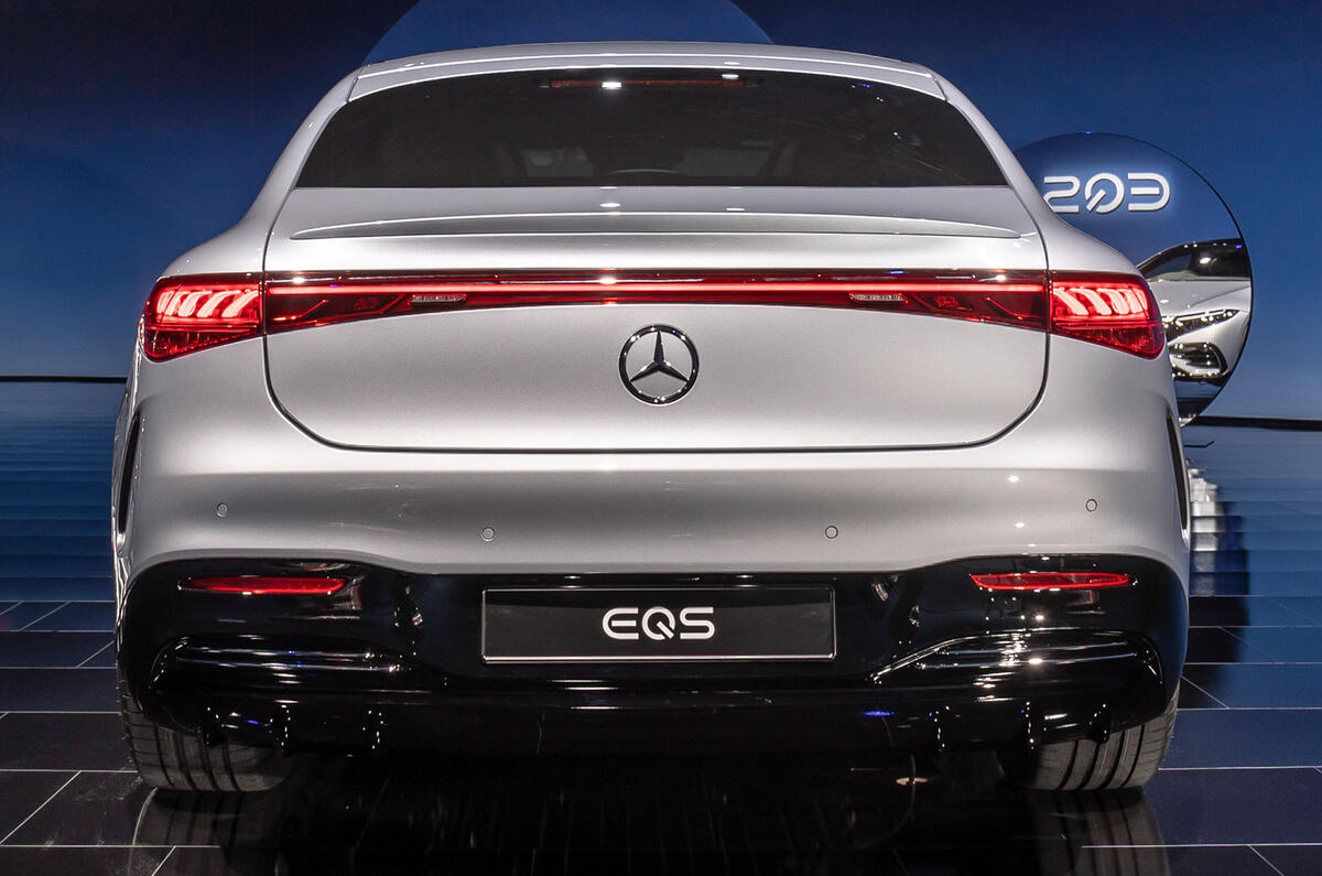95 Mercedes EQS official reveal images rear