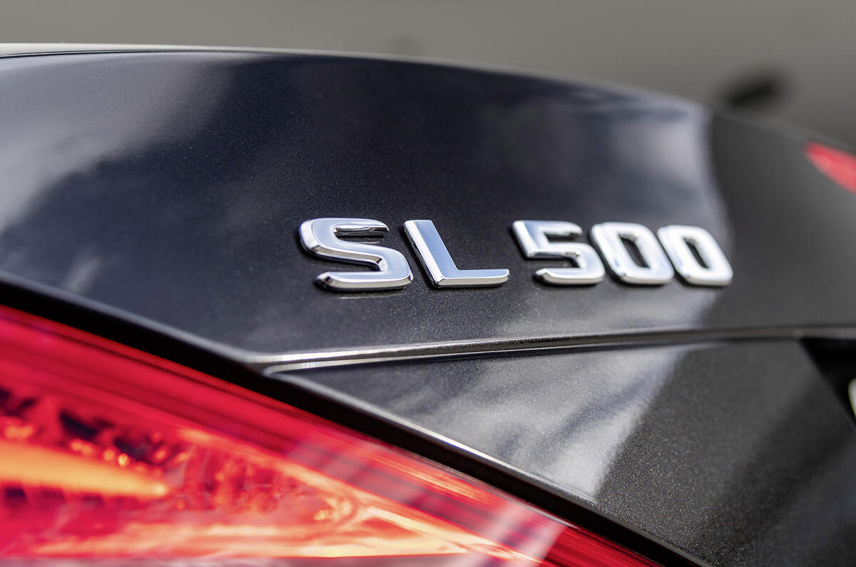 Mercedes SL Grand Edition official press - boot badge