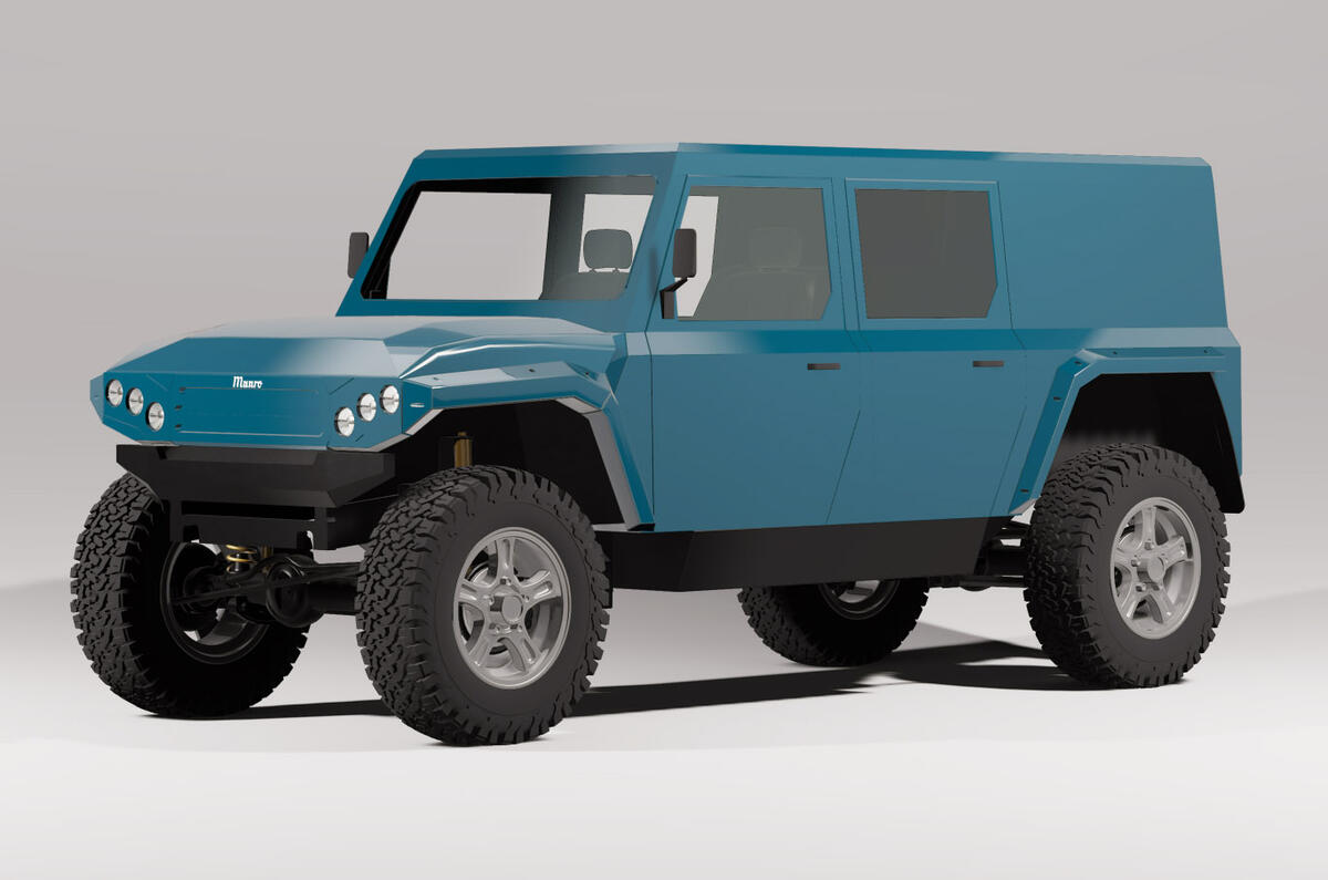 95 Munro EV electric vehicle render official blue
