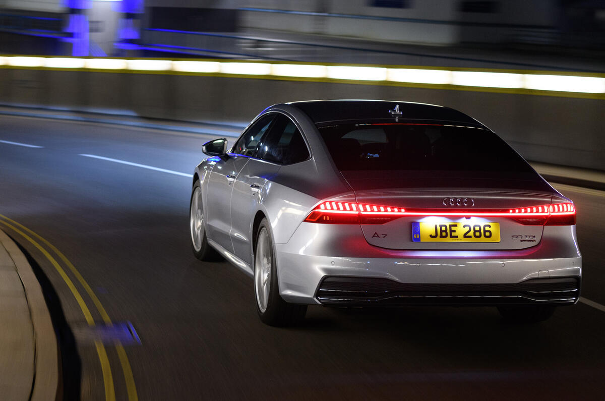 95 nearly new buying guide Audi A7 night rear 95 nearly new buying guide Audi A7 night rear