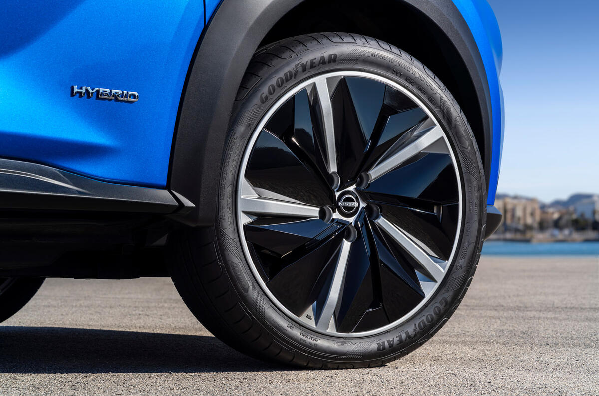 95 Nissan Juke Hybrid 2022 official reveal alloy wheels 95 Nissan Juke Hybrid 2022 official reveal alloy wheels