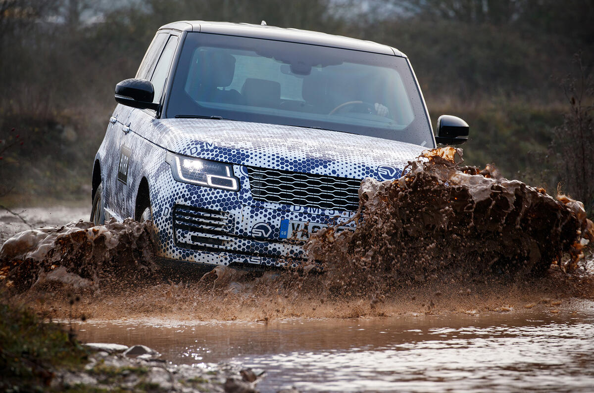 Land Rover Range Rover Sentinel official press images - wading through water