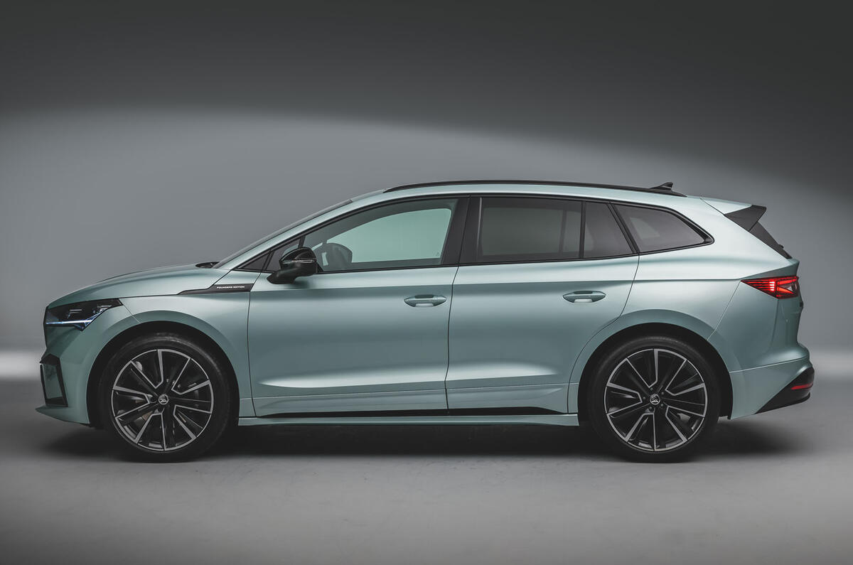 Skoda Enyaq official reveal images - studio side Skoda Enyaq official reveal images - studio side